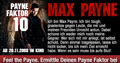 To the Max Payne check at the film community moviepilot