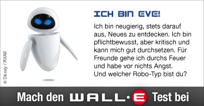 Zum Disney Wall-E Test auf moviepilot.de