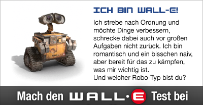 Zum Disney Wall-E Test auf moviepilot.de